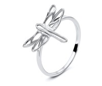 Lovely Dragonfly Silver Ring NSR-3285